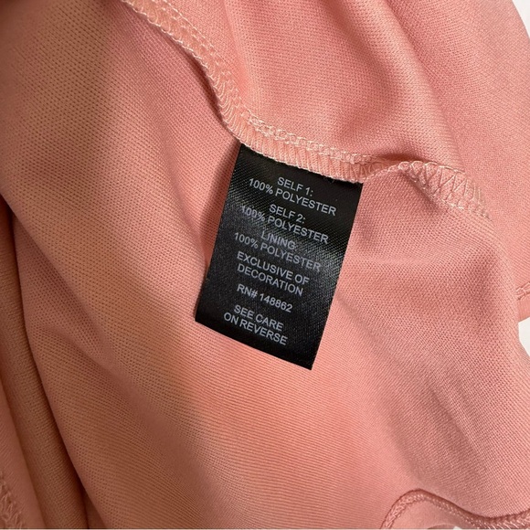 Torrid Women’s Pink Chiffon Dress Size 4 Adjustable Straps Lined - Picture 5 of 9